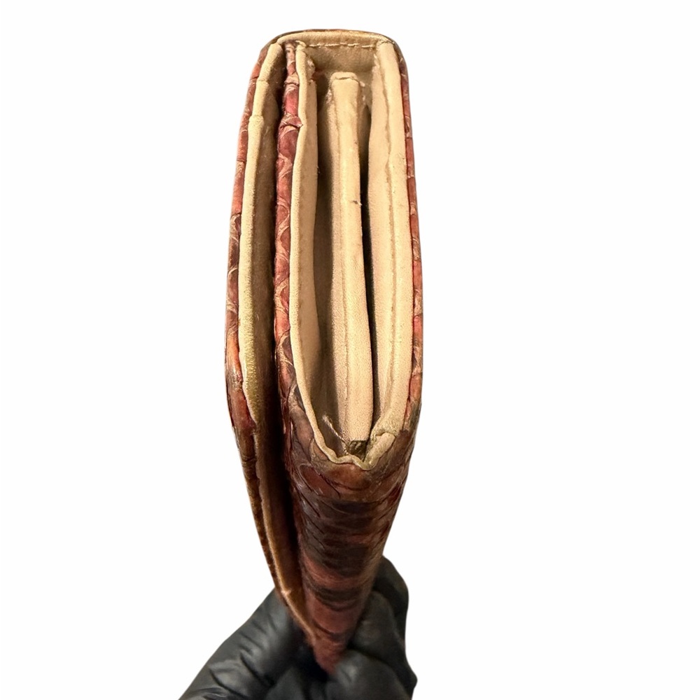 Prada Madras Python Long Wallet Red Multicolor Sn… - image 5